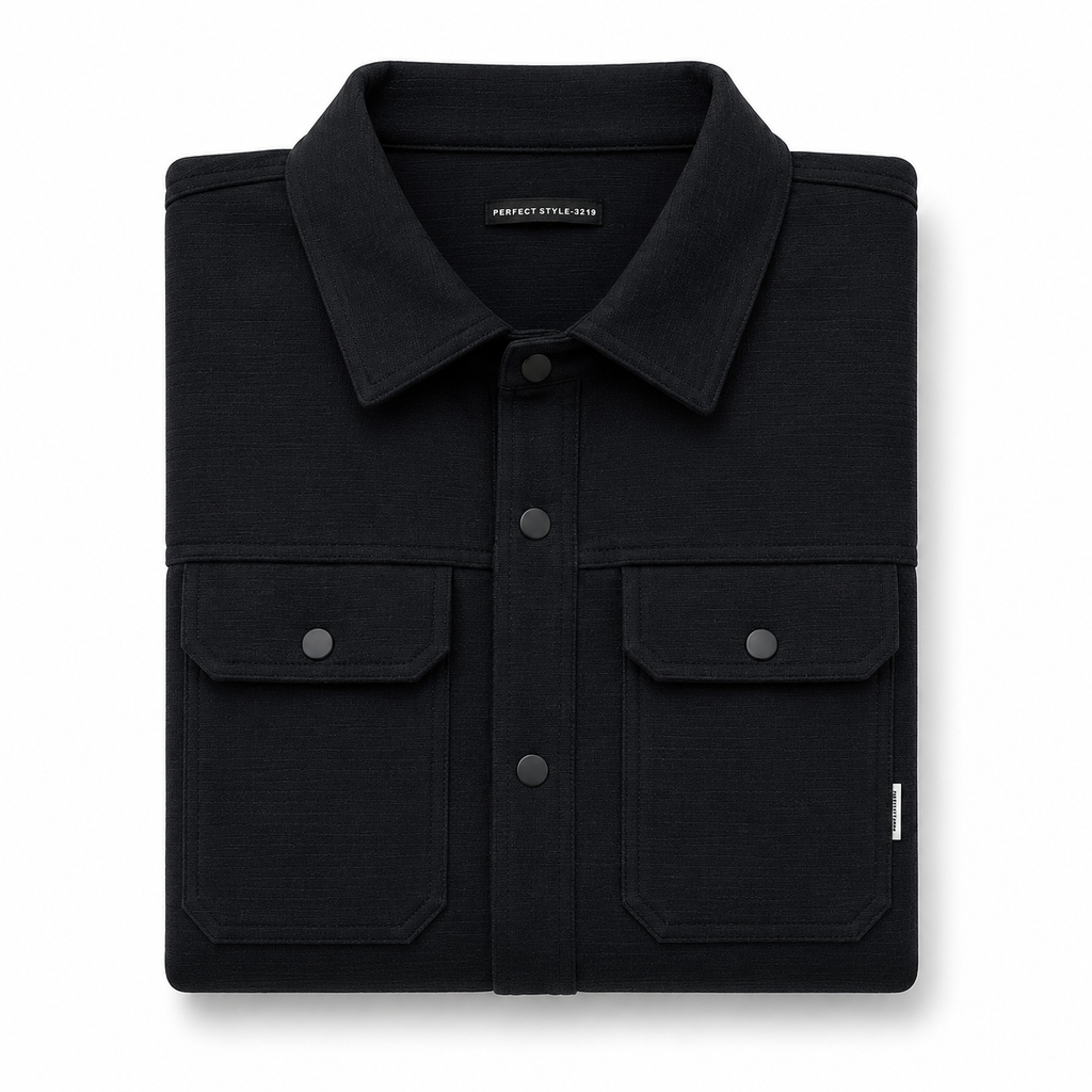 Jet Black Shacket