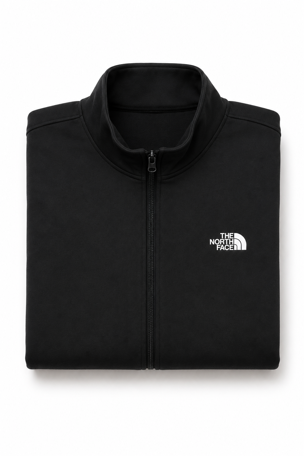 The North Face athletic zip jacket in black