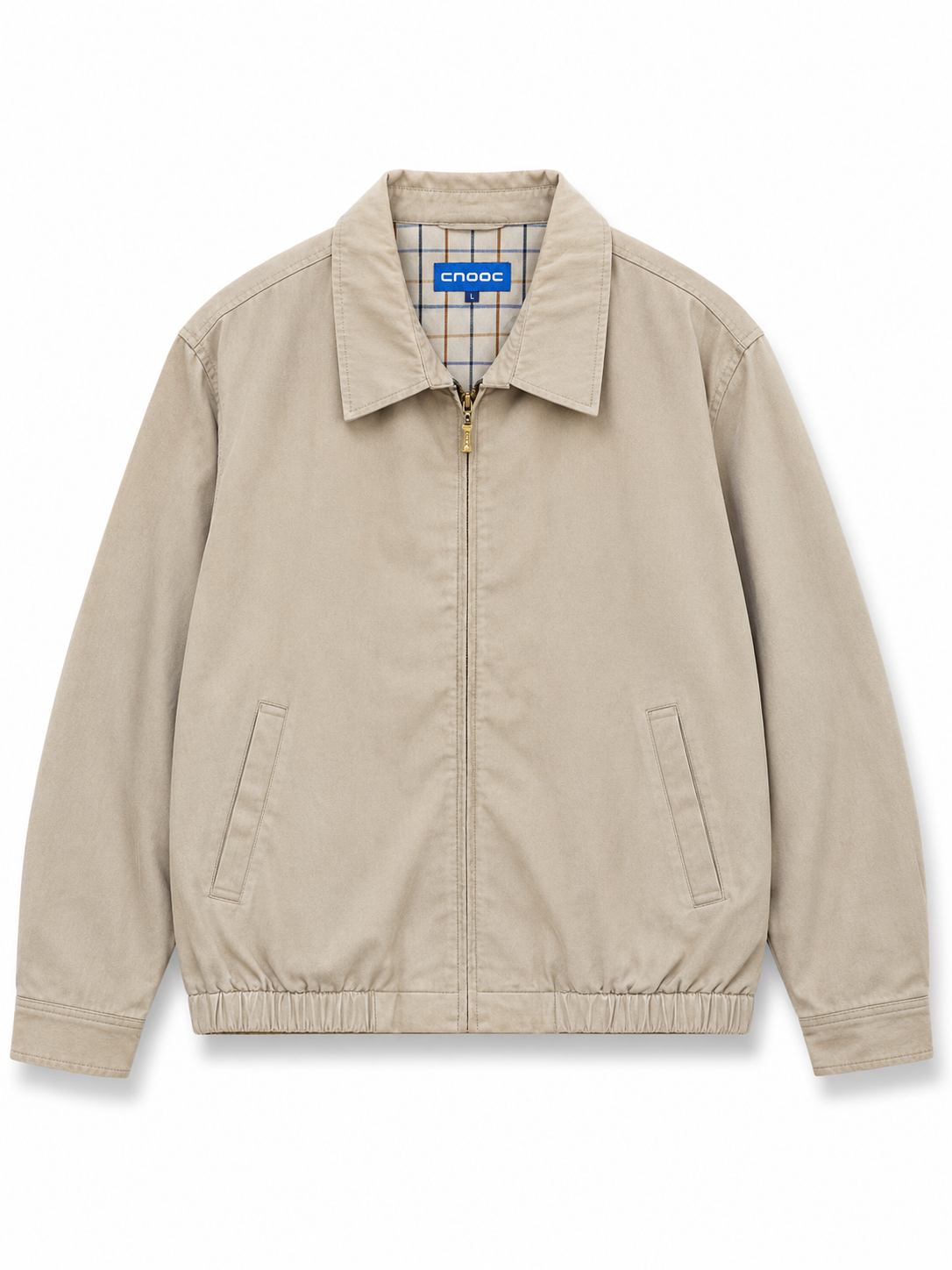 Beige zip up Jacket